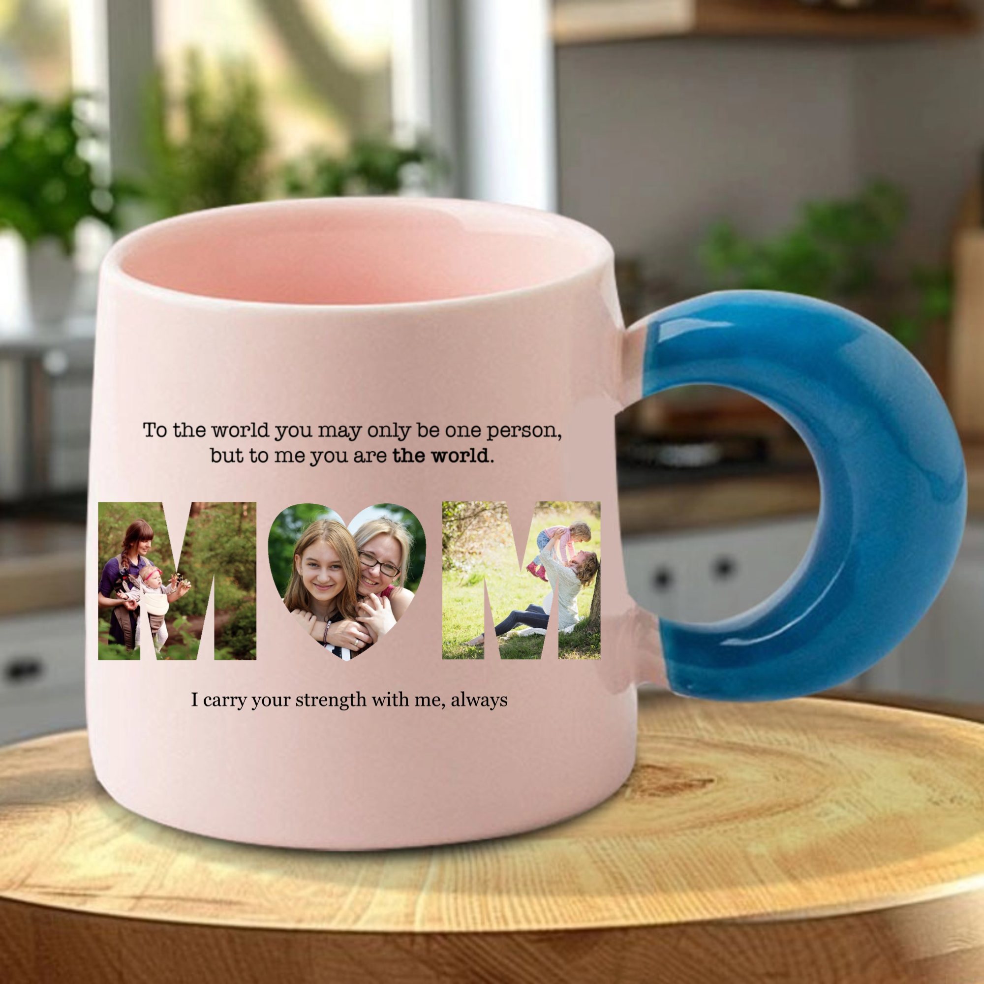 Personalized MOM Photo Mug, Heartfelt Gift for Mom, Mother's Day, Birthday and Anniversary