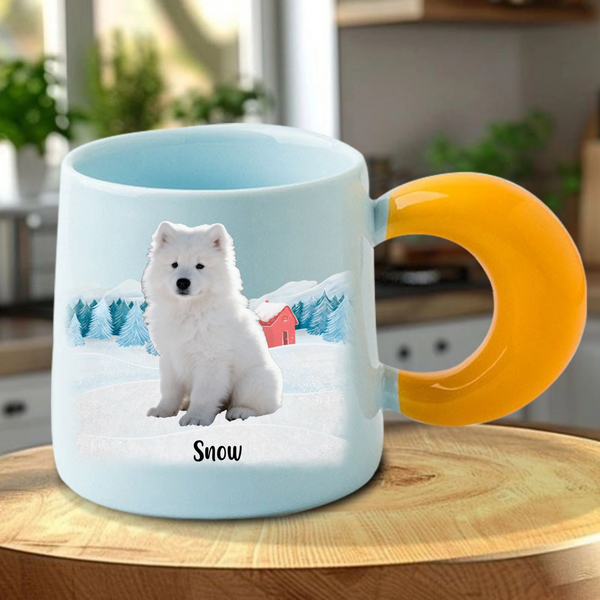 Christmas With My Pet Personalized Photo Mug, Gift for Pet Lovers, Dog & Cat Owners, Perfect for Christmas Celebration