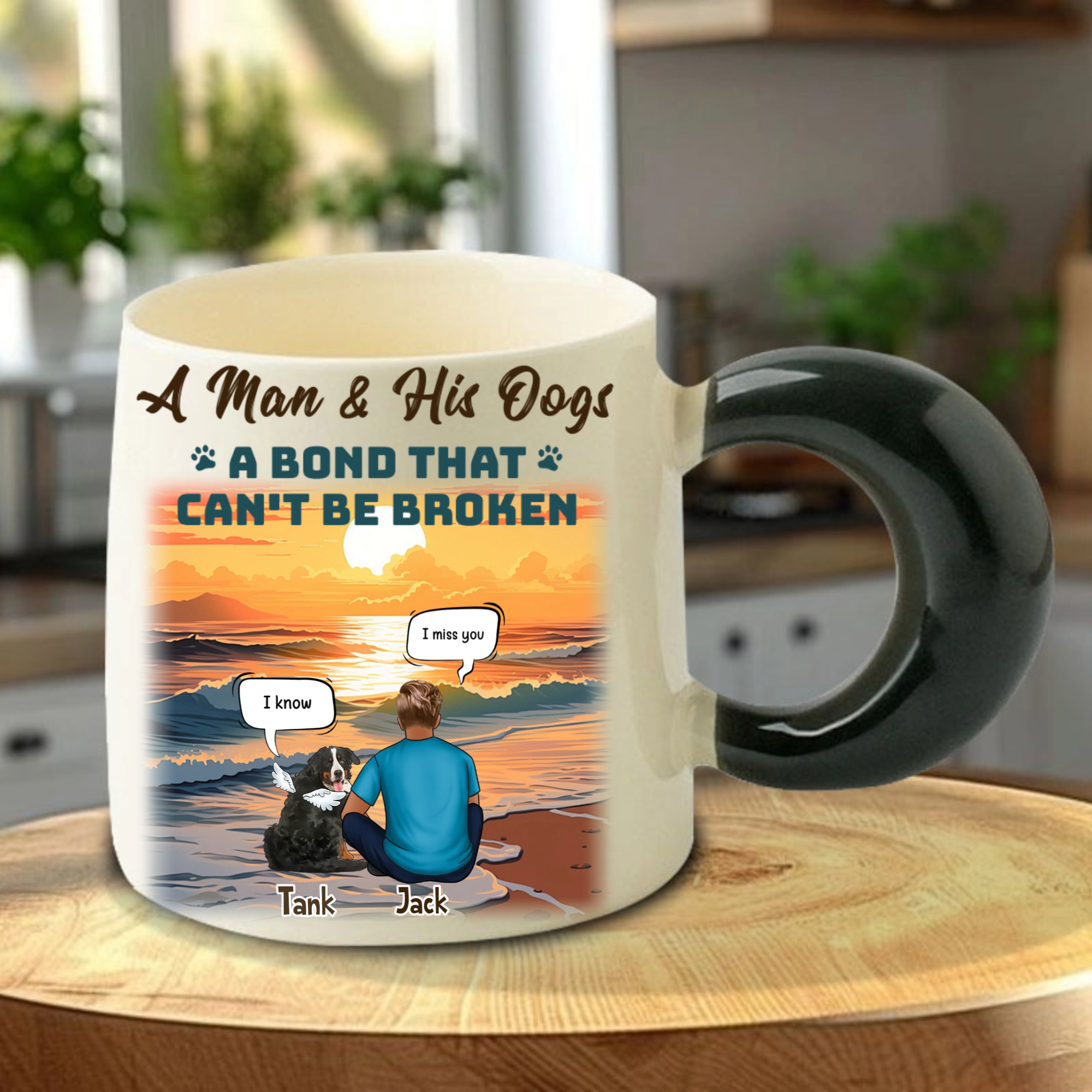 A Bond That Can't Be Broken Personalized Mug, Emotional Gift for Pet Lovers, Dog Owners, Christmas, Birthday