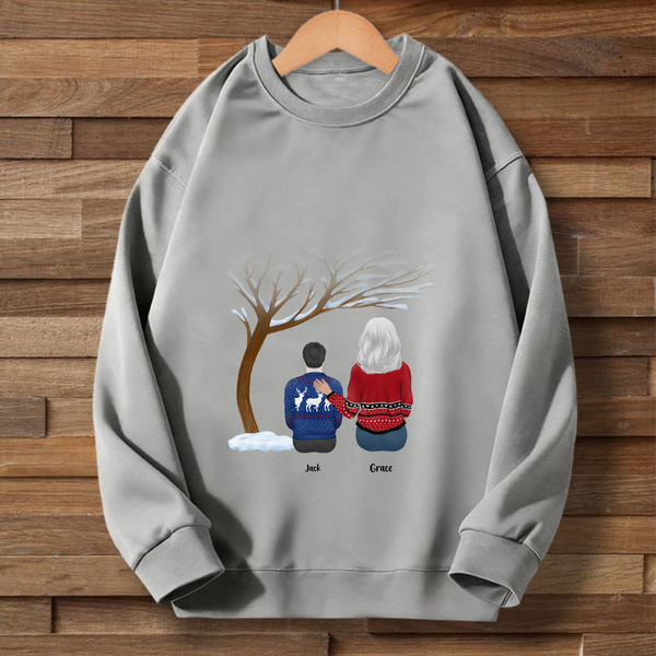 Rockin The Grandparent Life Personalized Sweatshirt, Holiday Gift For Grandparents, Family Christmas And Grandparents Day