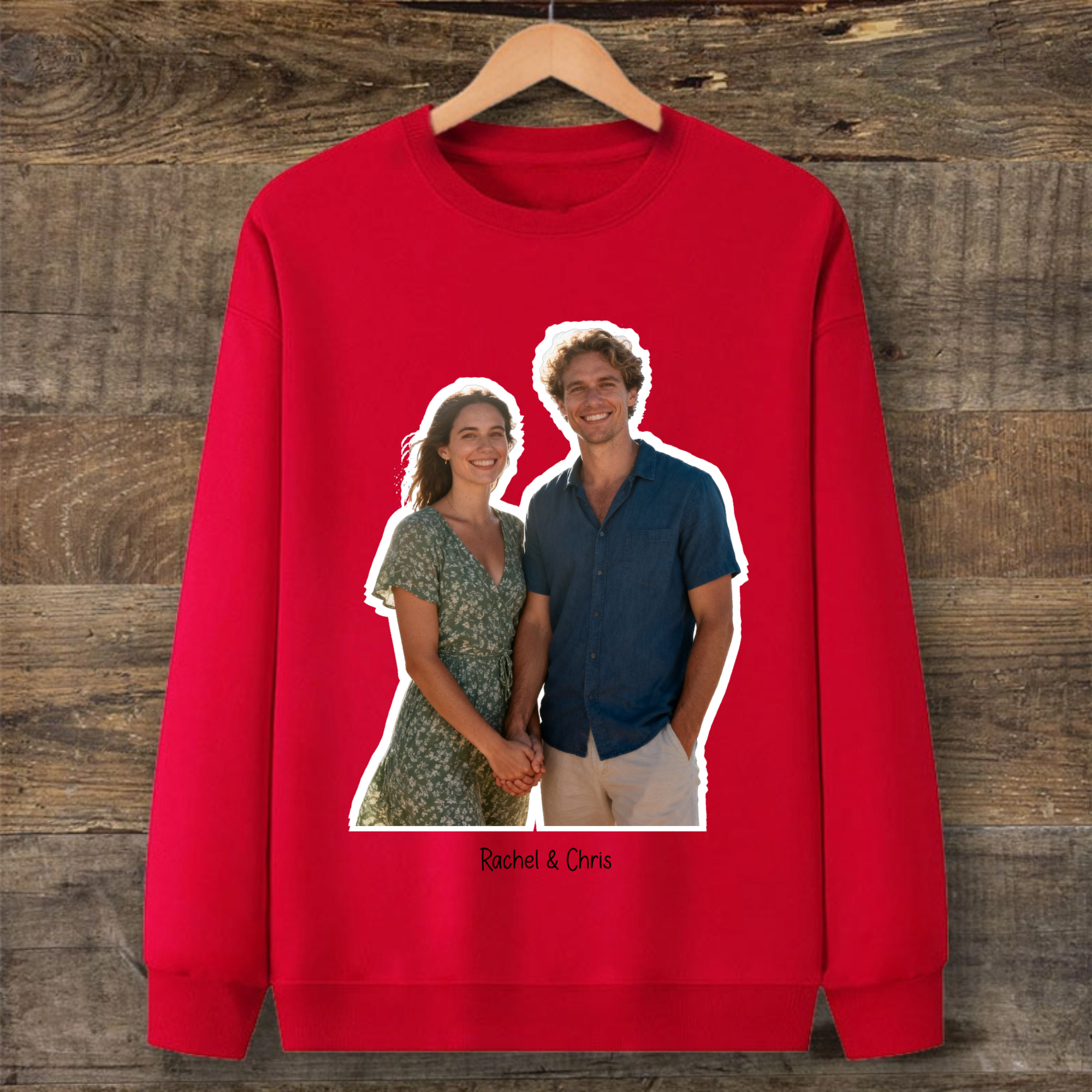 Personalized Photo Hoodie, Unisex, Unique Gift for Couples, Pet Lovers, Friends, Perfect for Anniversary, Valentine‘s Day