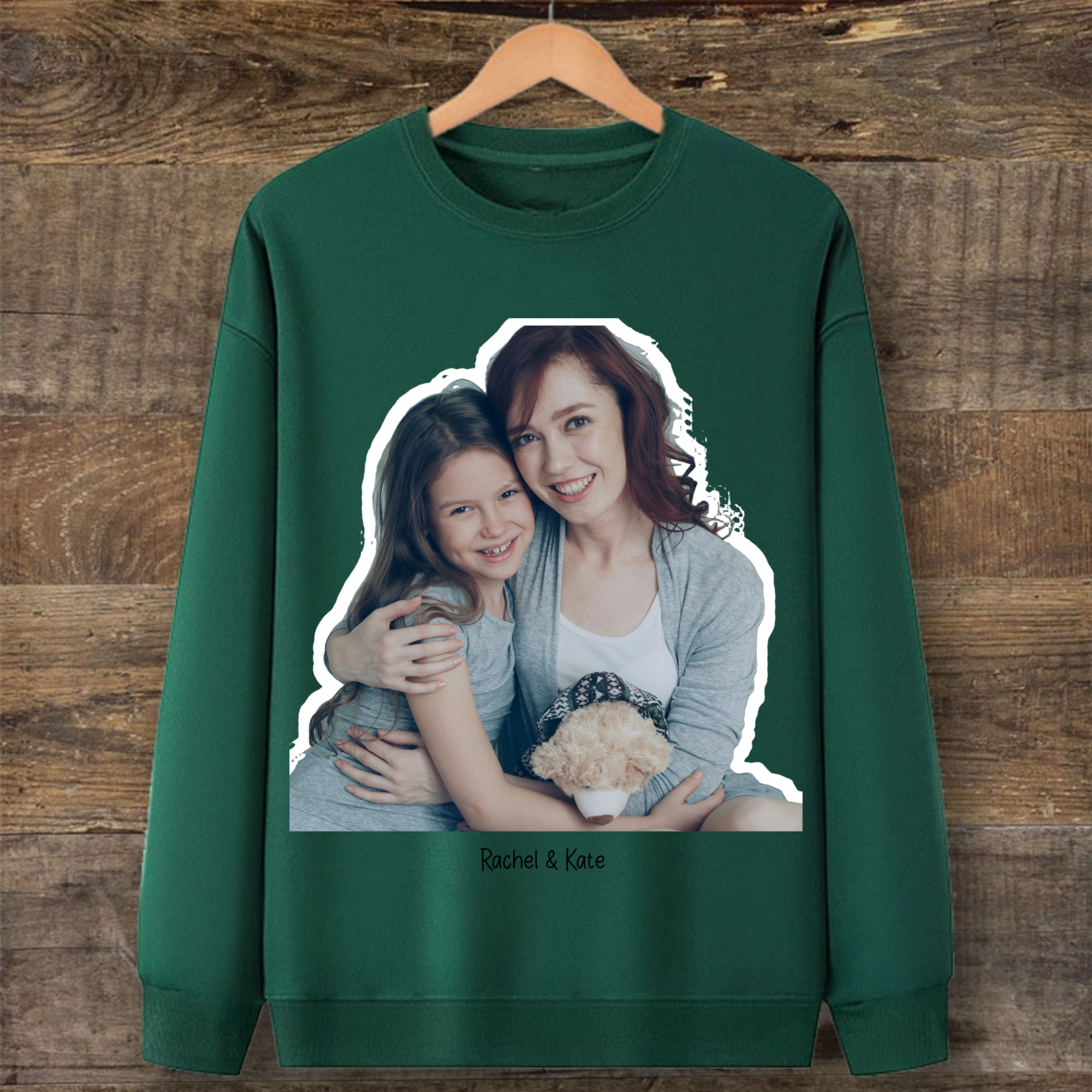 Personalized Photo Hoodie, Unisex, Unique Gift for Couples, Pet Lovers, Friends, Perfect for Anniversary, Valentine‘s Day