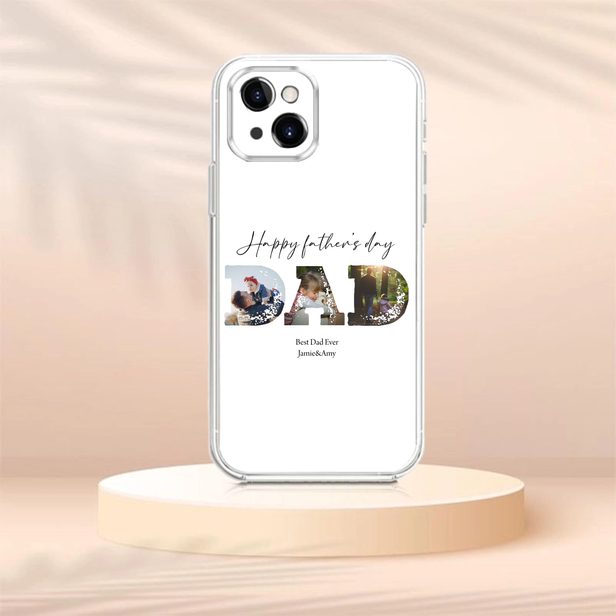 DAD Photos Custom iPhone Case, Father‘s Day Gift and Dad’s Daily Use