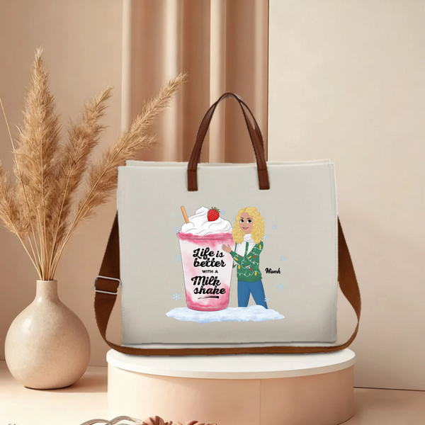 Life is Better with Coffee Disney Tote Bag, Holiday Gift for Women and Girls, Christmas Gift and Daily Commute