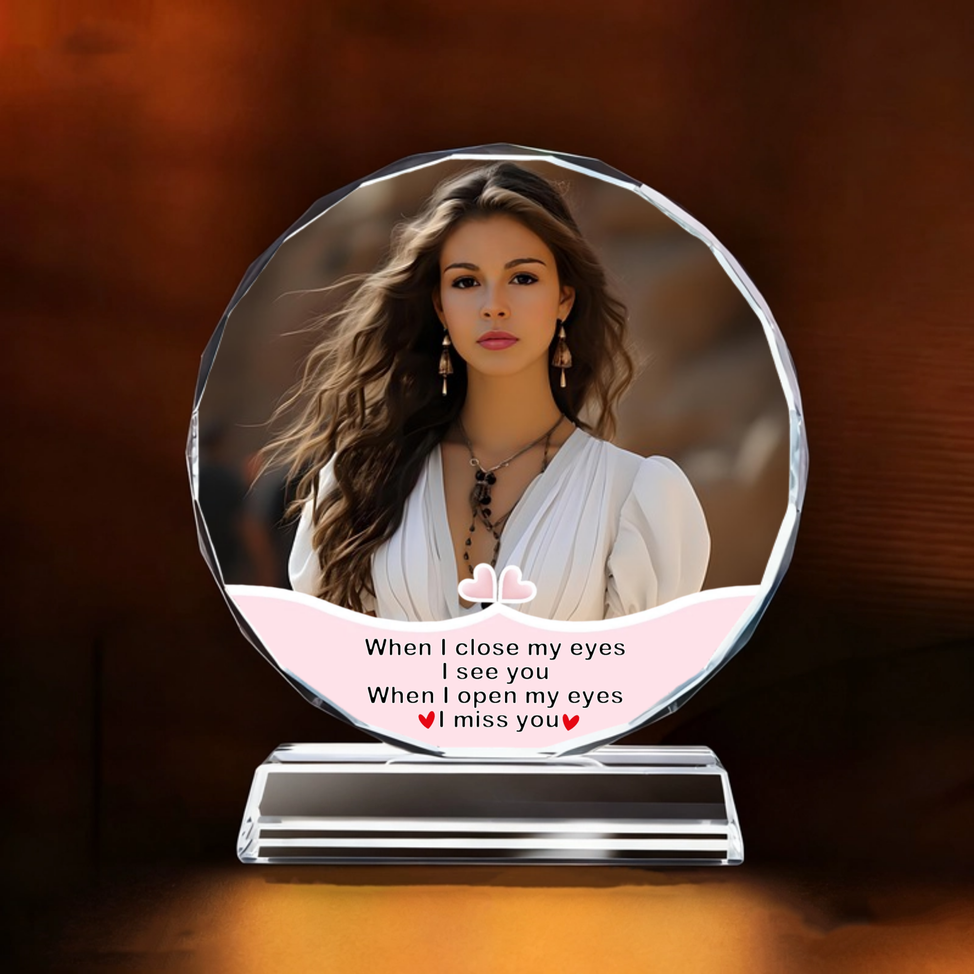 I Miss You Personalized Plaque Gift For Any Loved Ones, Perfect for Valentine's Day, Anniversary