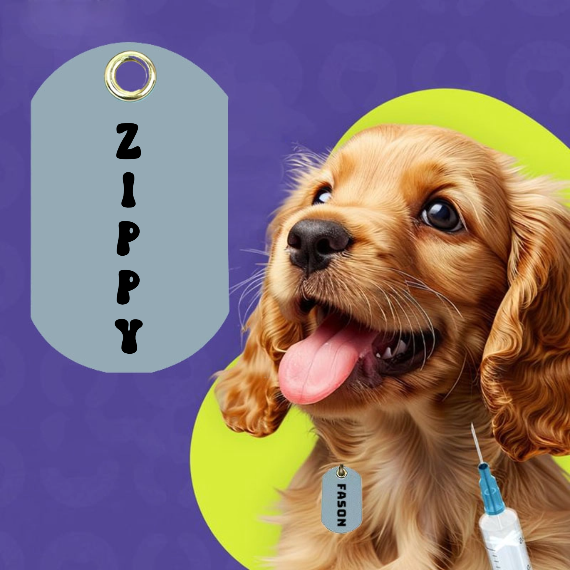 Personalized Oval Pet ID Tag, PU Leather Pet Collar Tag, Gifts for Pet Owners on Birthdays and Holidays