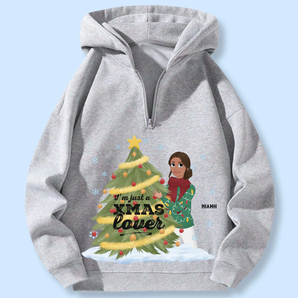 Christmas Lover Personalized Hoodie, Gift for Women and Girls, Christmas Gift and Holiday Party Apparel