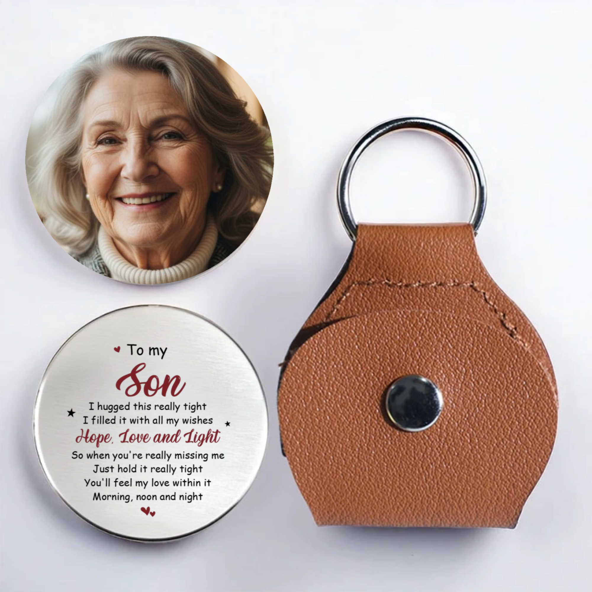 Personalized Memorial Keychain, Comforting Gift for Family, Memorial Occasion and Remembrance Keepsake