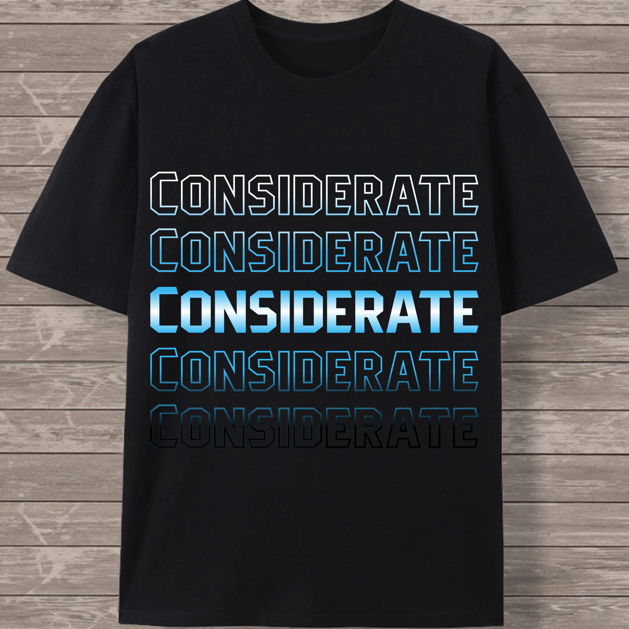 Fading Word Personalized Cotton T-Shirt, Unisex, Unique Gift for Friends, Students, Colleagues, Perfect for Daily Wear, Casual Outings, Motivational Gifting