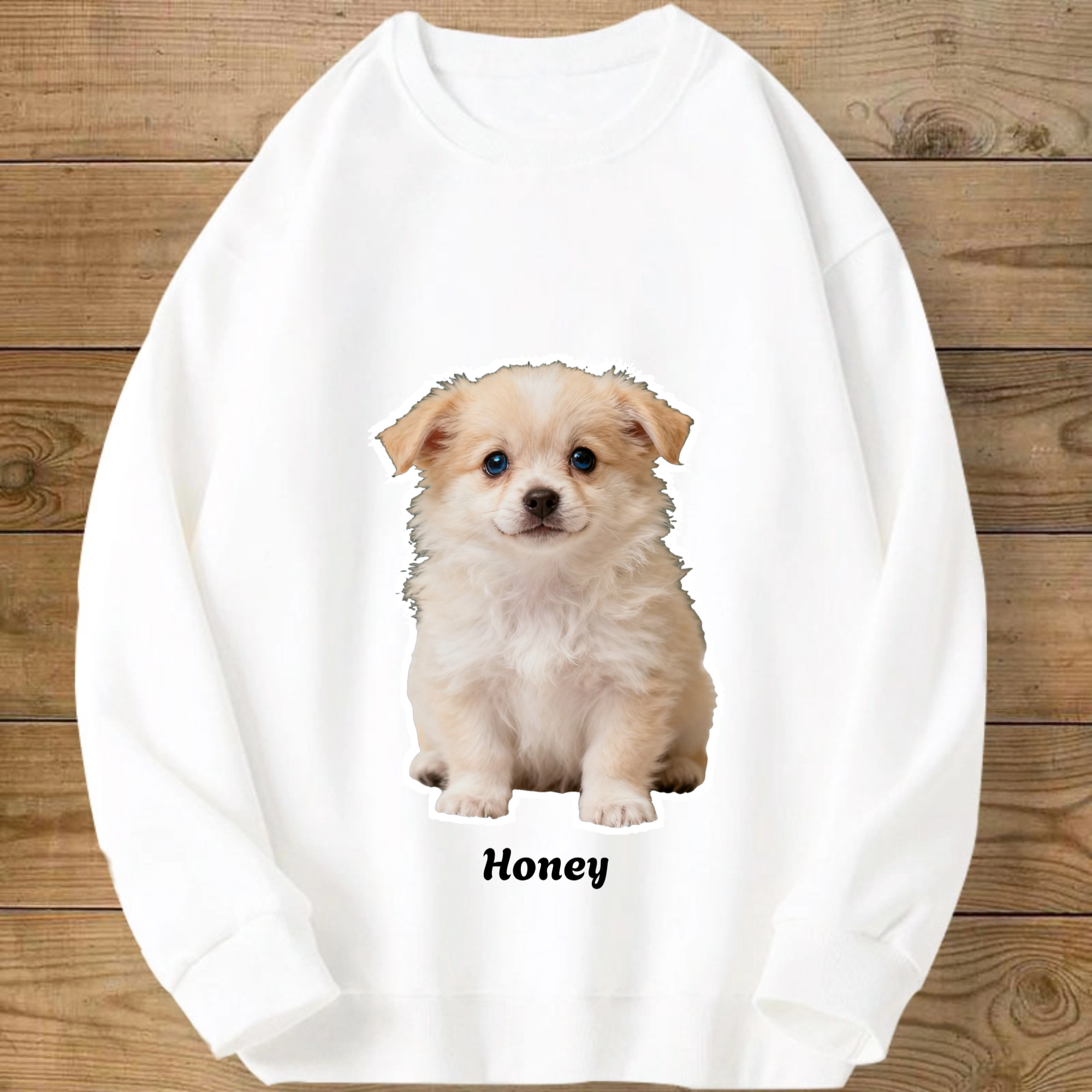Personalized Pet Photo Sweatshirt, Unisex Gift for Pet Lovers, Dog and Cat Owners, Perfect for Birthday, Casual Wear, Celebration