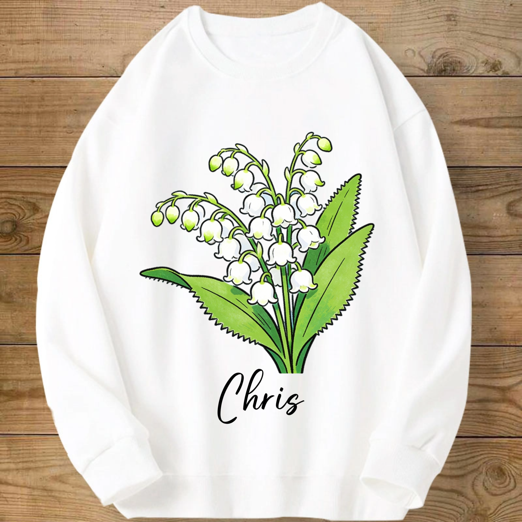 Birthday Flower Personalized Sweatshirt, Perfect for Birthday, Anniversary, Casual Wear, Unisex Fit