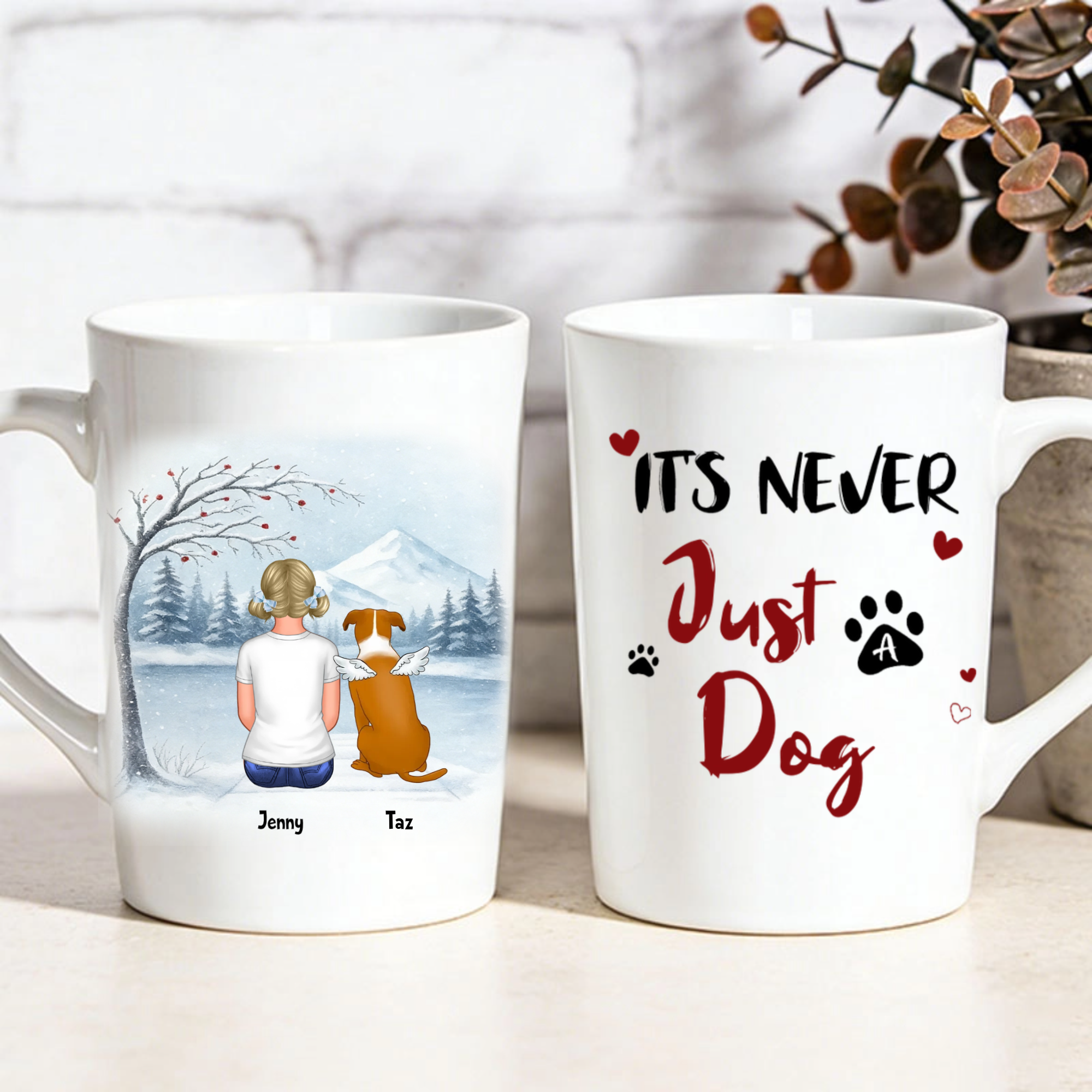 It's Never Just A Dog Personalized Mug, Gift for Pet Lovers, Dog Owners, Perfect for Mother's Day, Christmas, Birthday Celebration