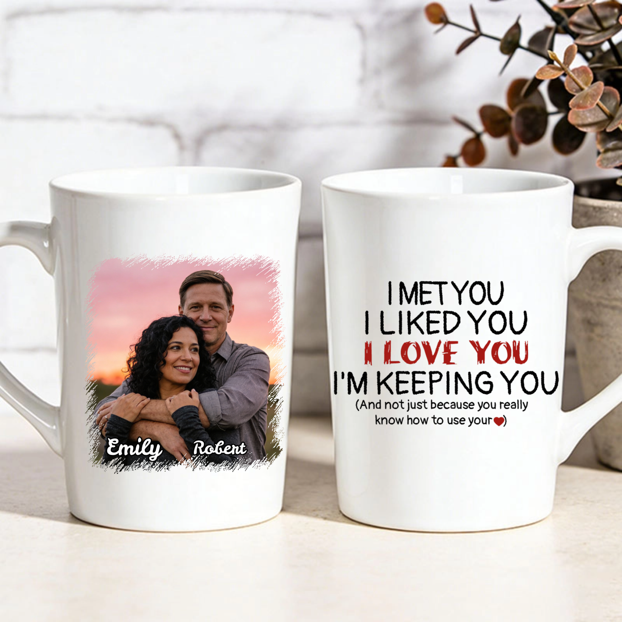 Funny & Romantic Personalized Mug, ift for Couples, Perfect for Valentine's Day, Anniversary, Romantic Surprise