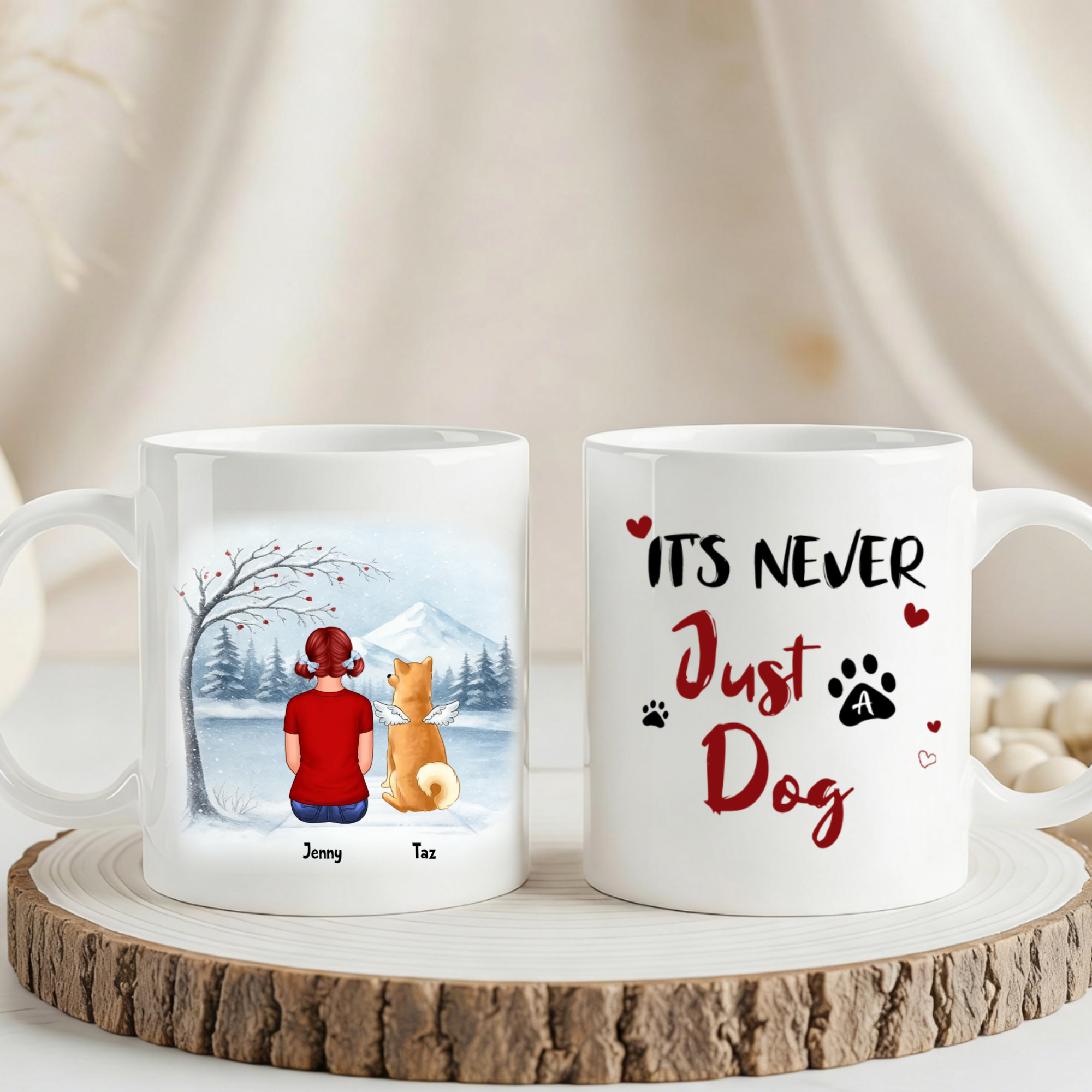 It's Never Just A Dog Personalized Mug, Gift for Pet Lovers, Dog Owner ...