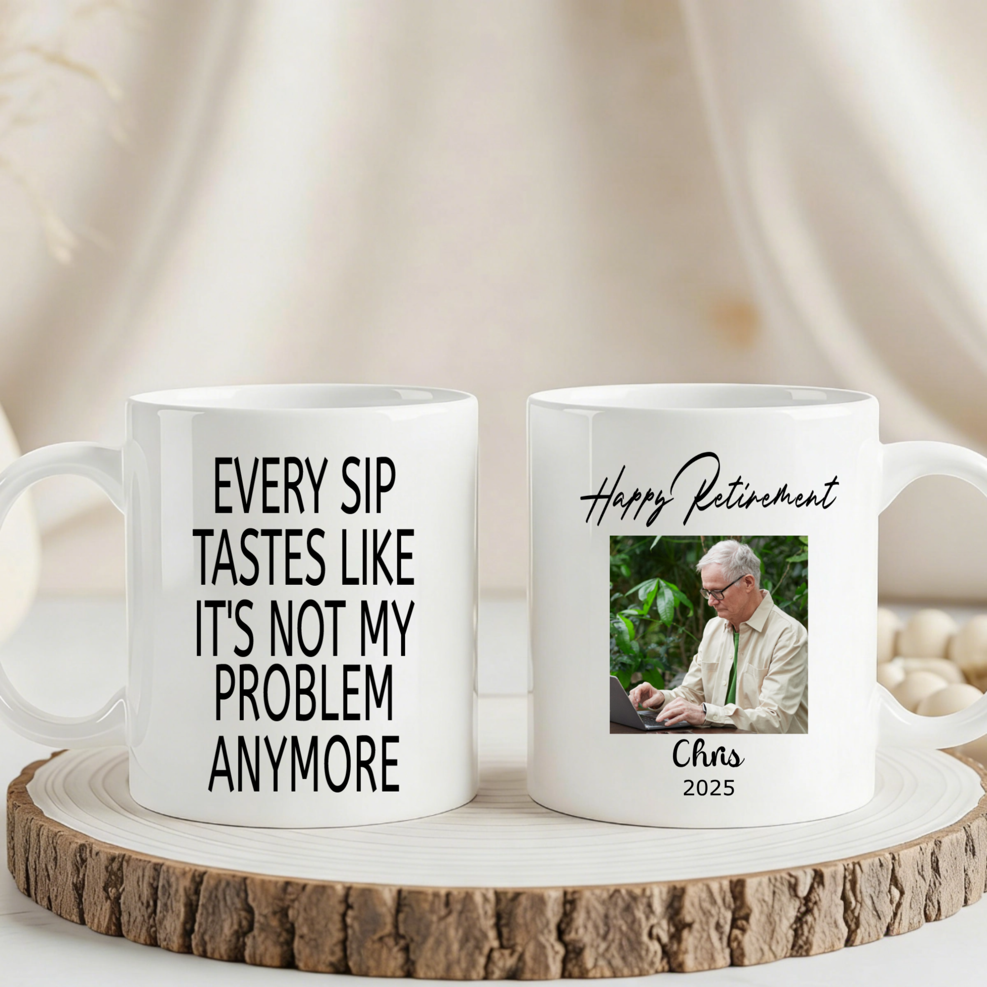 Not My Problem Retirement Mug, Gift for Retiree, Colleague, Friend, Perfect for Retirement Party, Farewell Celebration