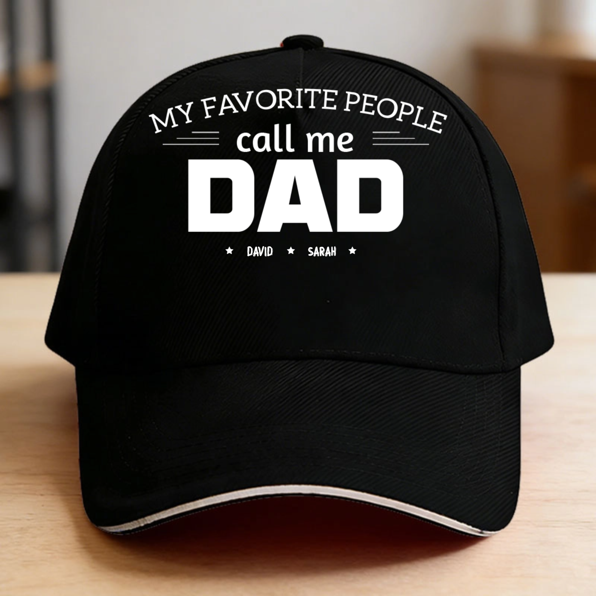 Personalized Baseball Cap with Papa Quote, Custom Kids' Names, Vintage Dad Hat, Unique Gift for Fathers & Grandpas