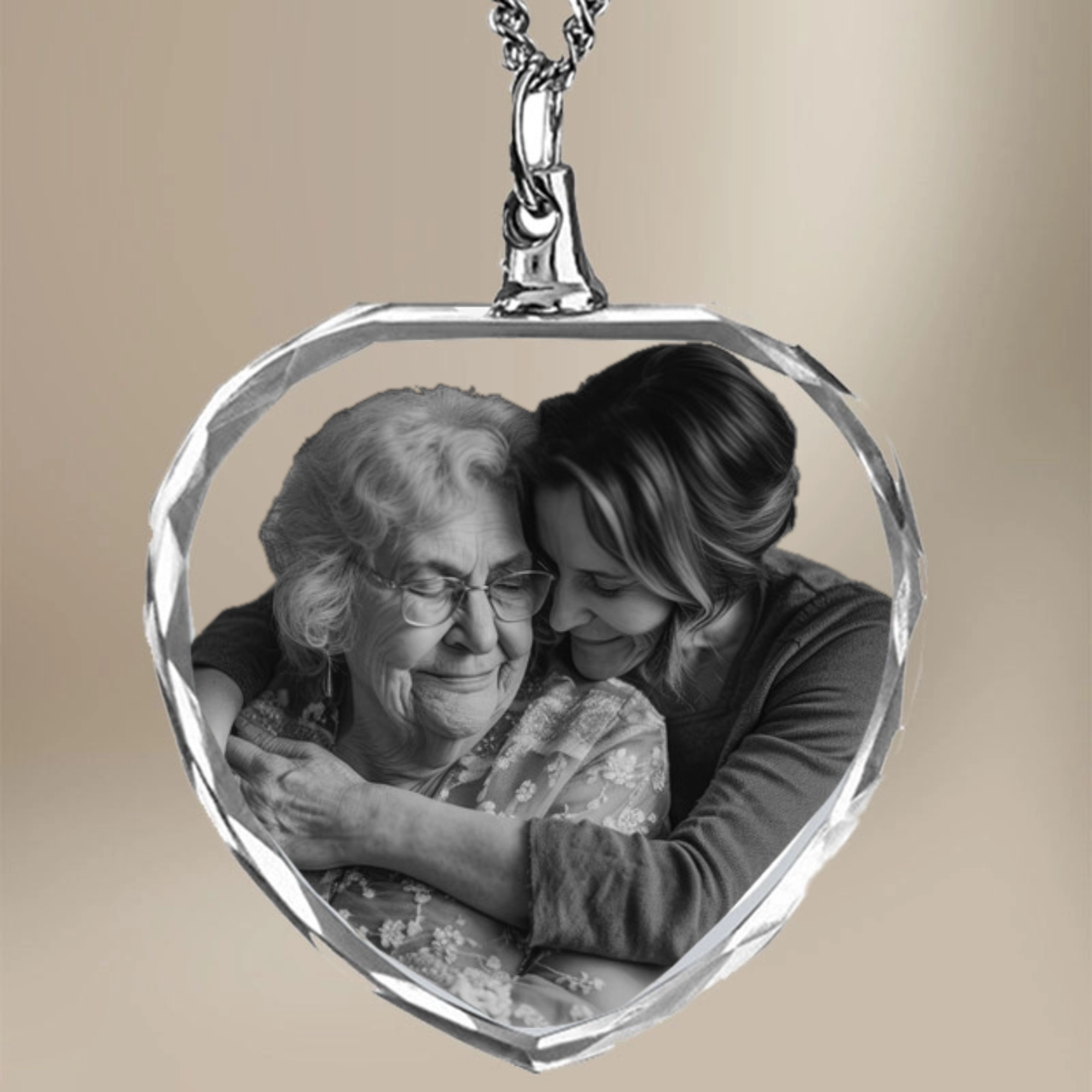 2D Laser Engraved Necklace, Gift for Couples, Family, Pet Lovers, Perfect for Valentine's Day, Anniversary, Mother’s Day