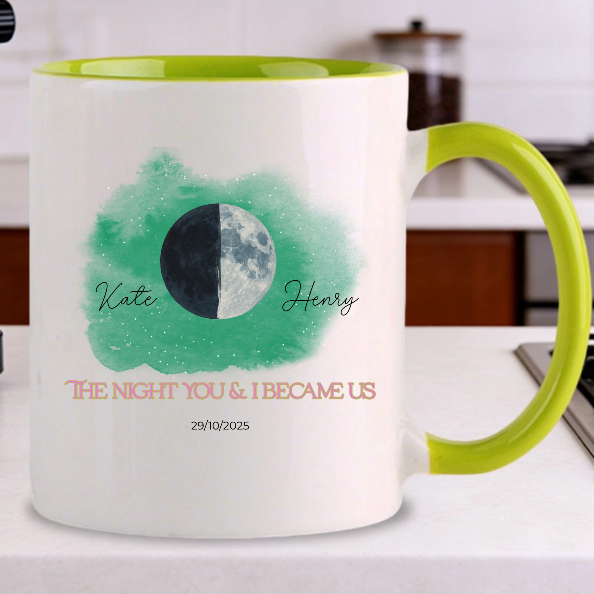 The Night You & I Became Us Personalized Mug, Couple’s Gift for Anniversary, Wedding