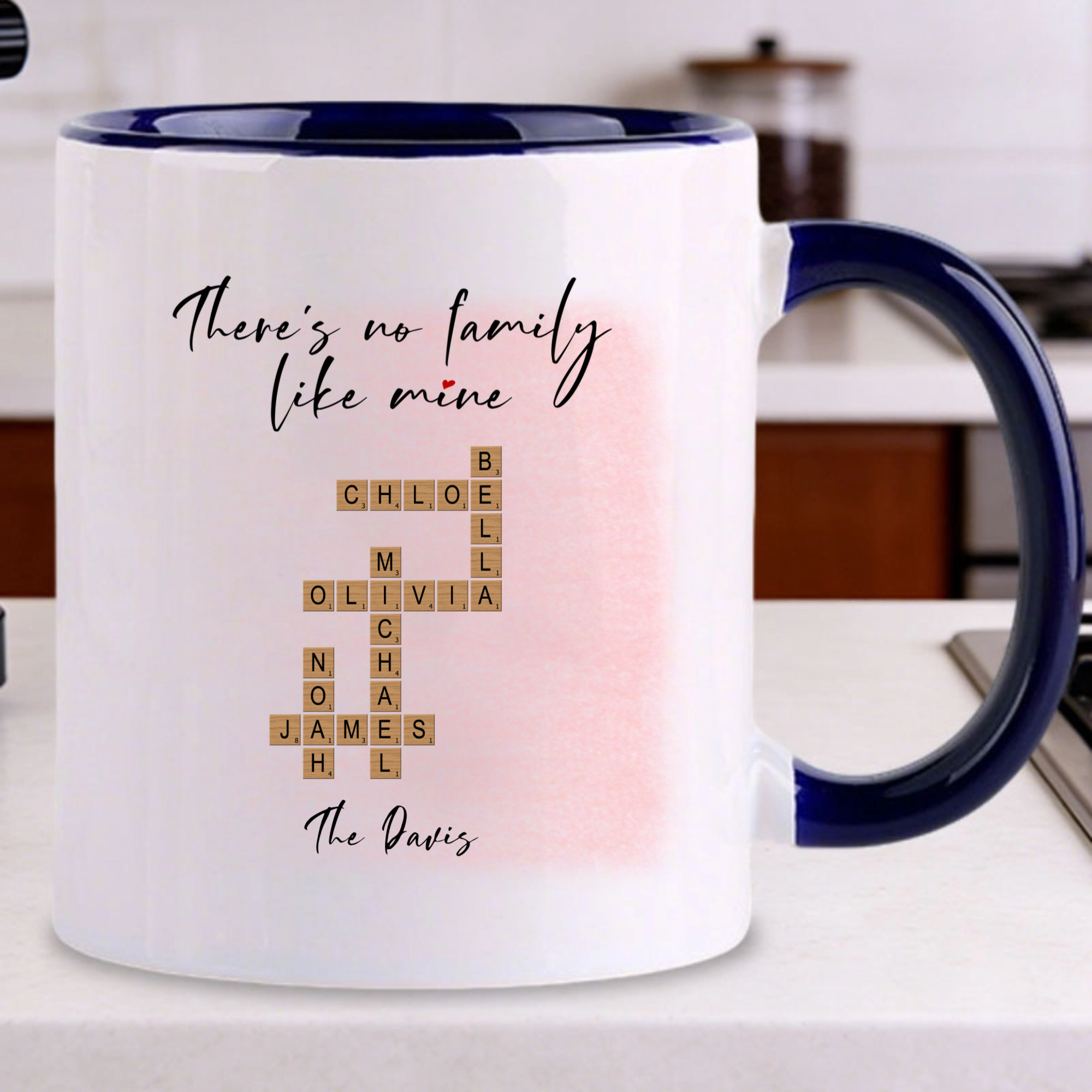 There's No Family Like Mine Personalized Mug, Gift for Families, Perfect for Reunions, Birthdays, Mother’s Day, All Family Occasions