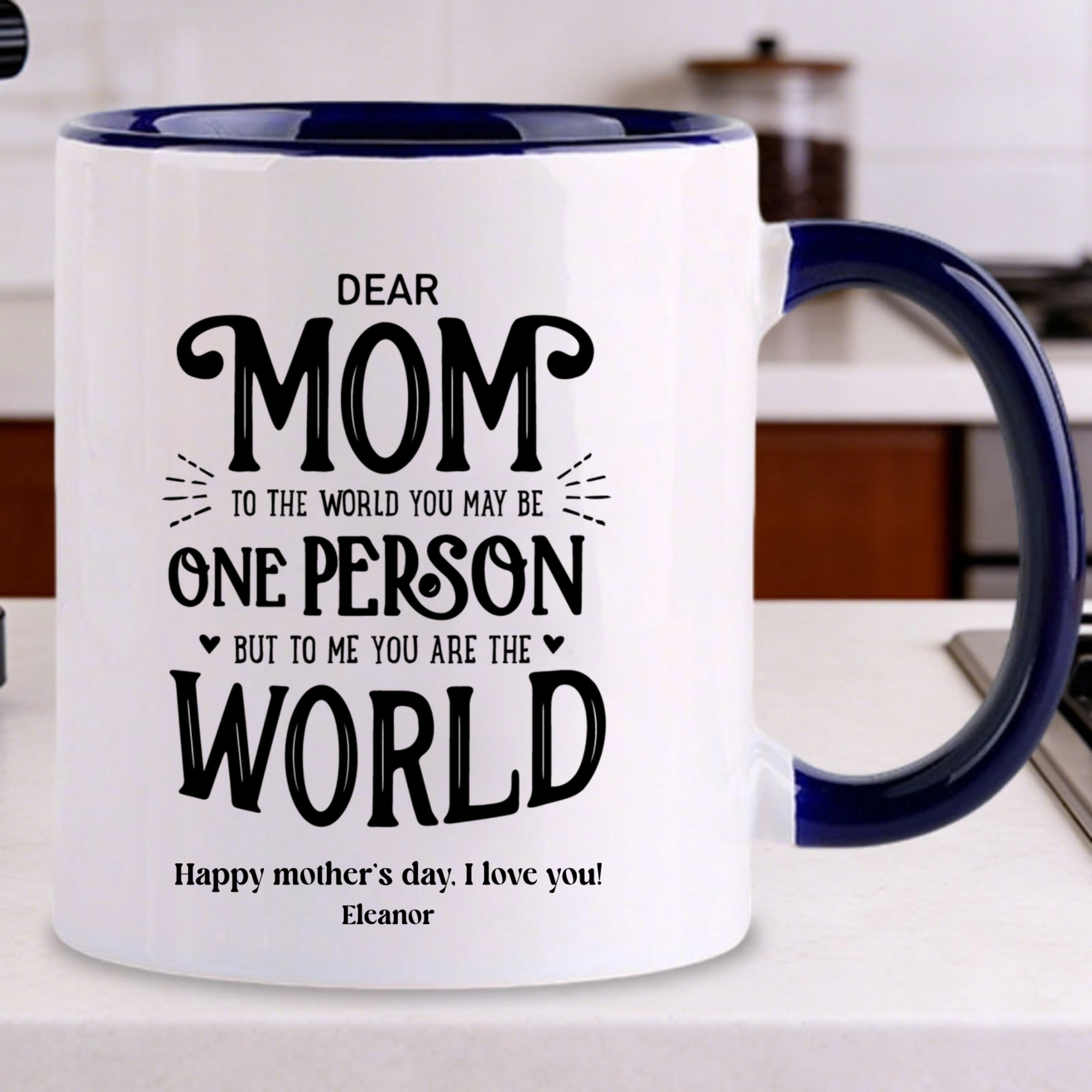 My Favorite Mom-ents are with You Personalized Mug, Birthday or Mother's Day Gift, Perfect for Mom