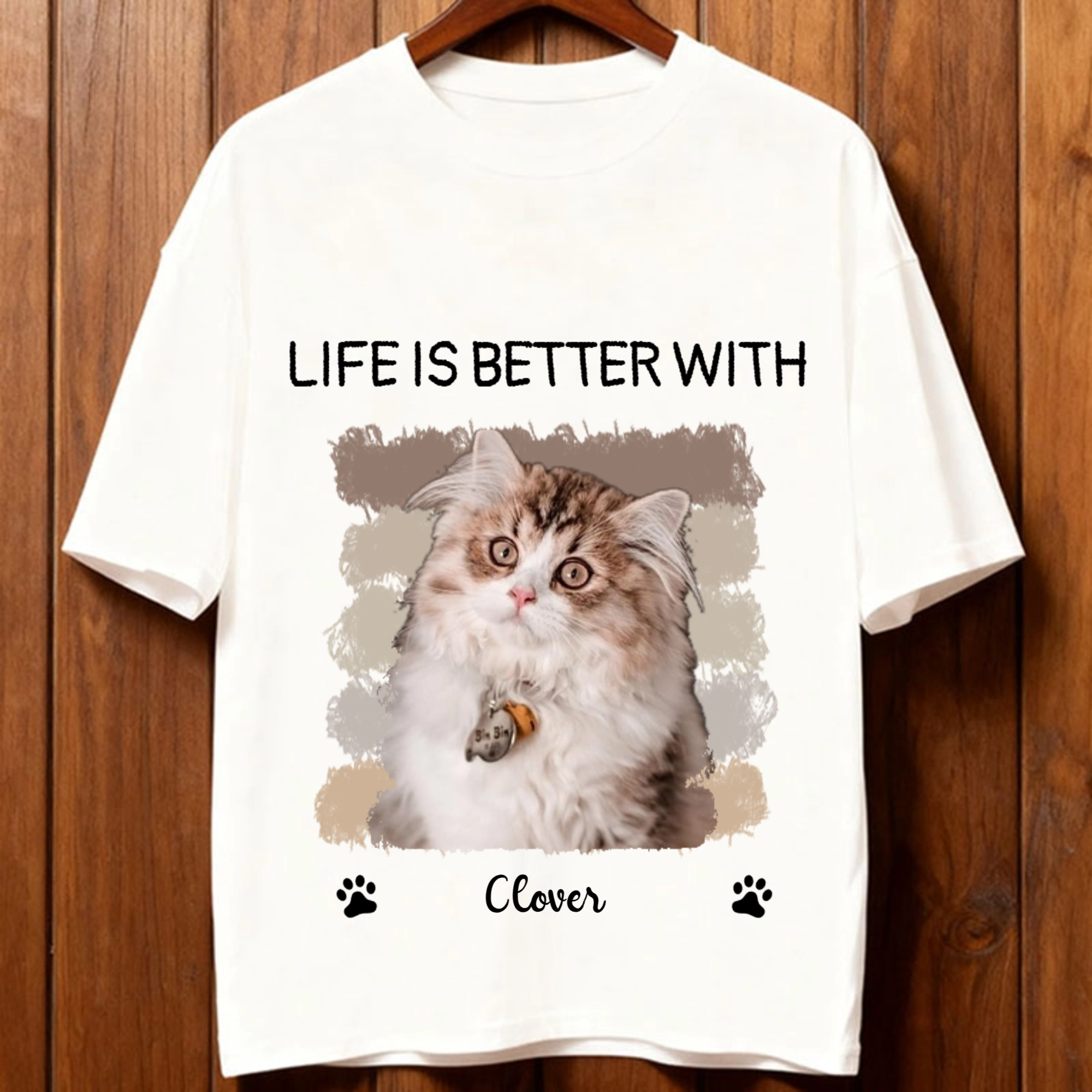 Life is Better With Pet Cotton T-Shirt, Unisex Gift for Dog, Cat, Pet Lovers, Perfect for Birthday, Christmas, Casual Wear