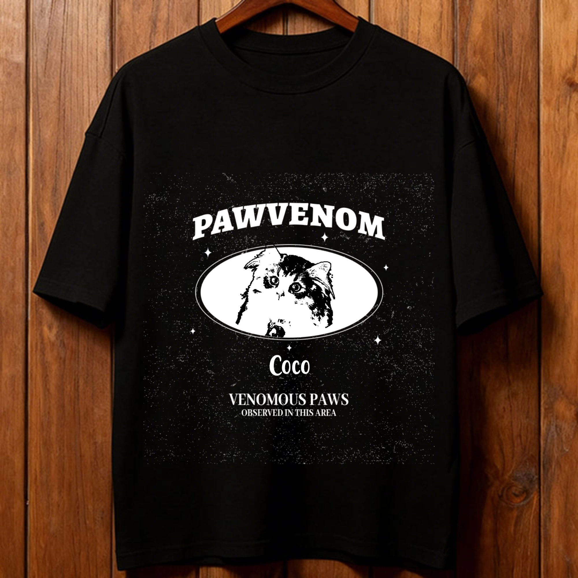 PAWVENOM Personalized Pet Cotton T-Shirt, Unisex Gift for Pet Lovers, Perfect for Birthday, Christmas, Any Occasion