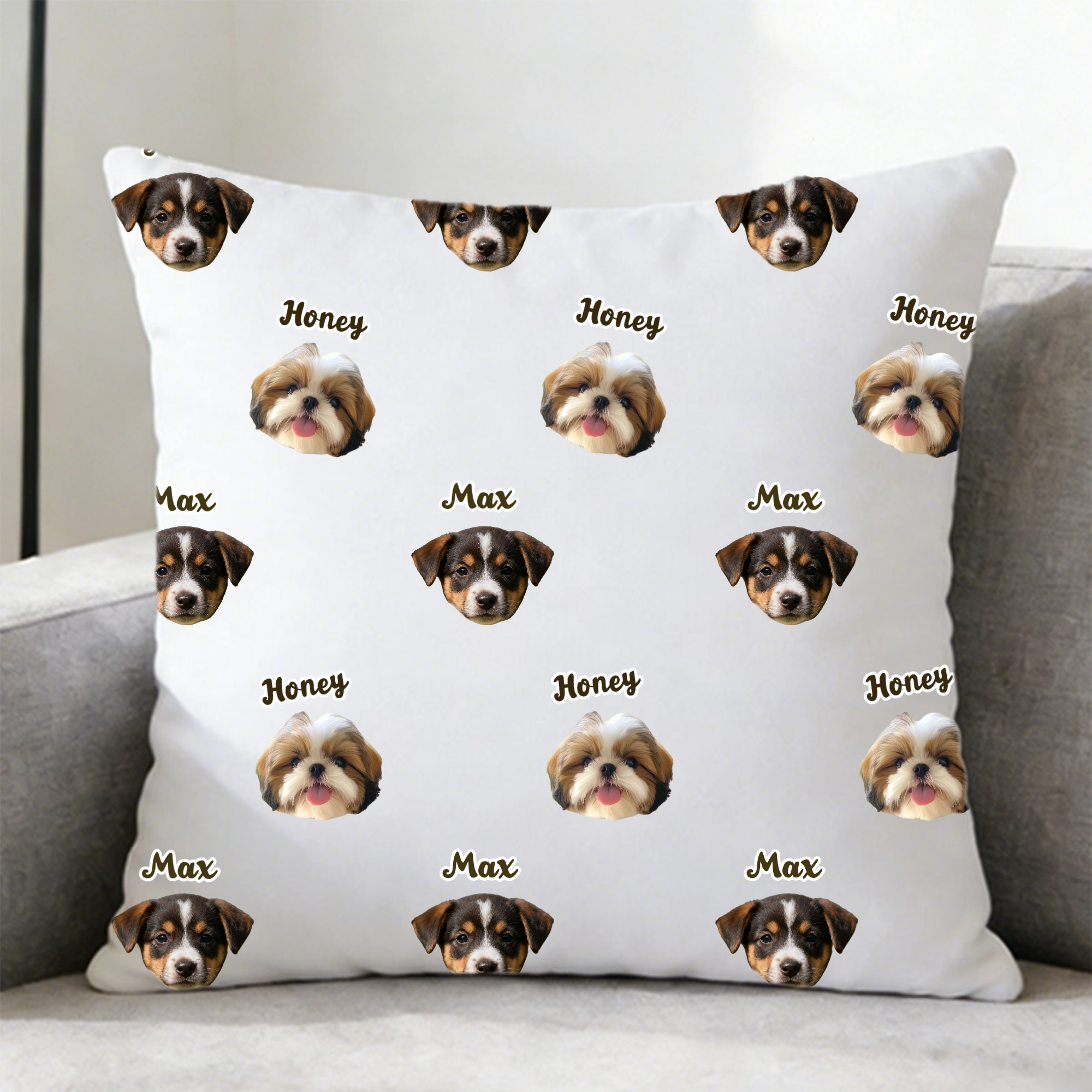 Pet Photo Custom Pillow, Gift for Pet Lovers, Cat/Dog Owners, Perfect for Birthday, Christmas, Home Decor