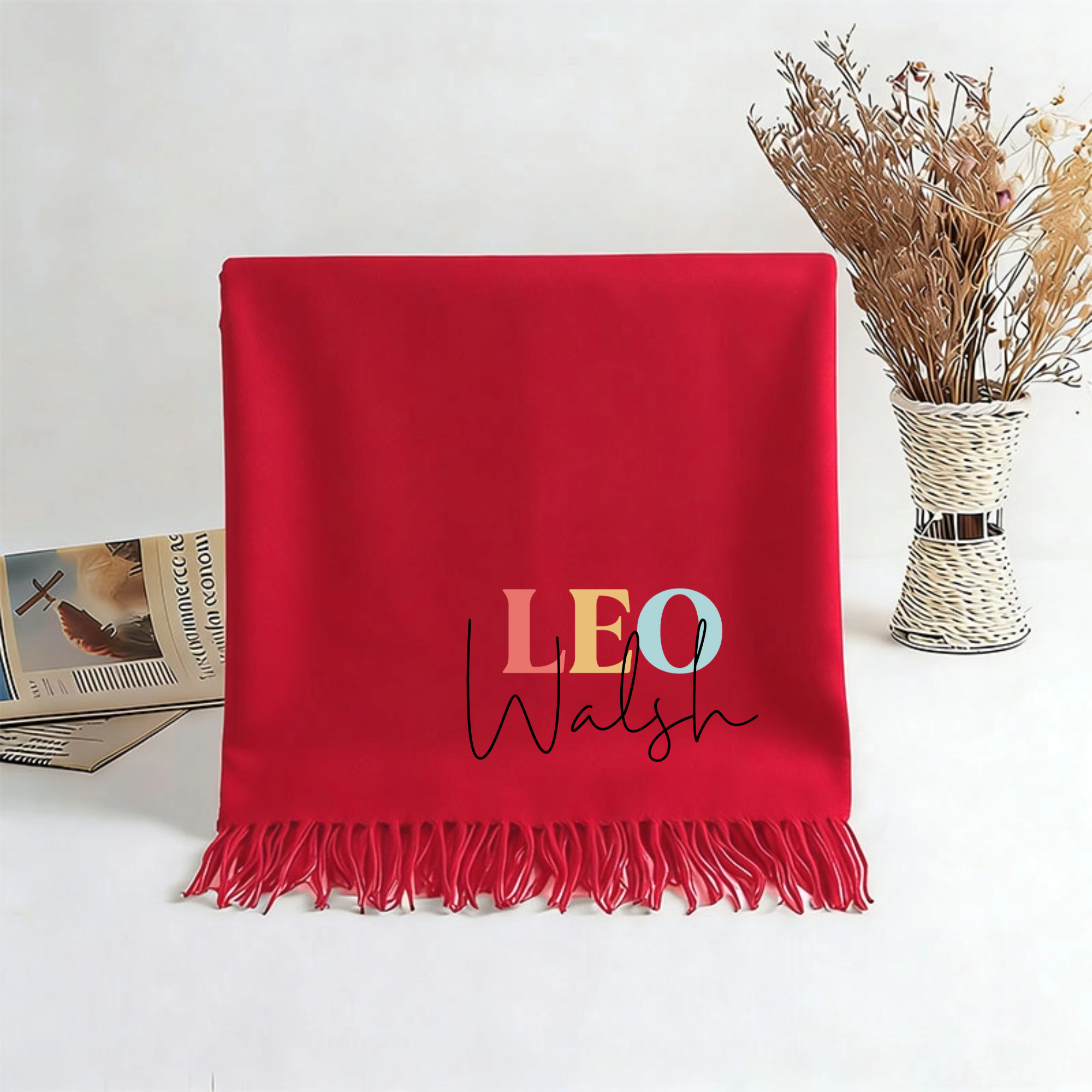 Personalized Colorful Name Scarf, Perfect for Birthdays, Christmas, Holidays, Special Occasions