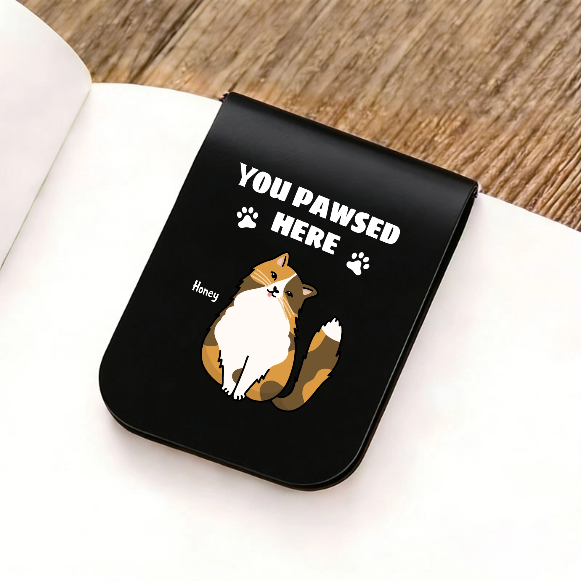 Personalized You Pawsed Here Magnetic Bookmark, Gift for Pet Lovers, Readers, Students, Perfect for Birthdays, Bookworm Gift