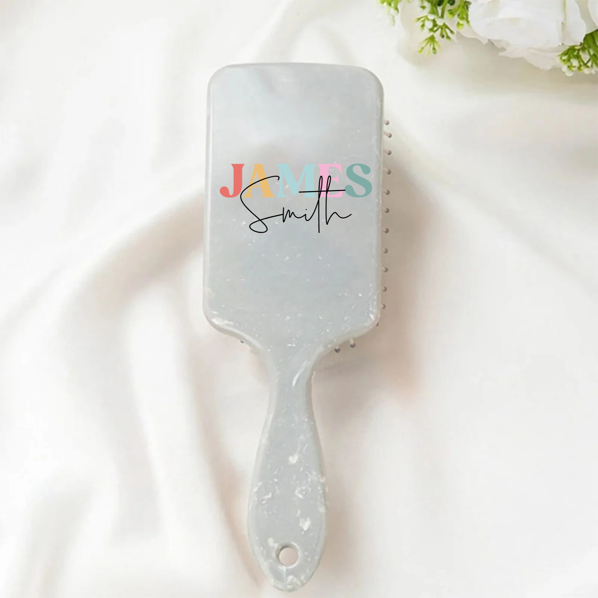 Marble Pattern Personalized Hairbrush, Perfect for Birthdays, Graduation, Special Occasions
