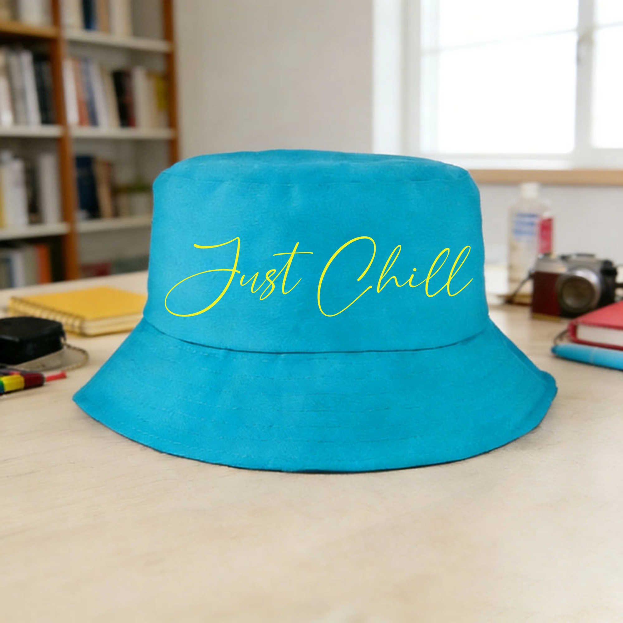 Personalized Word Bucket Hat, Gift for Women, Men, Teens, Perfect for Beach, Travel, Summer