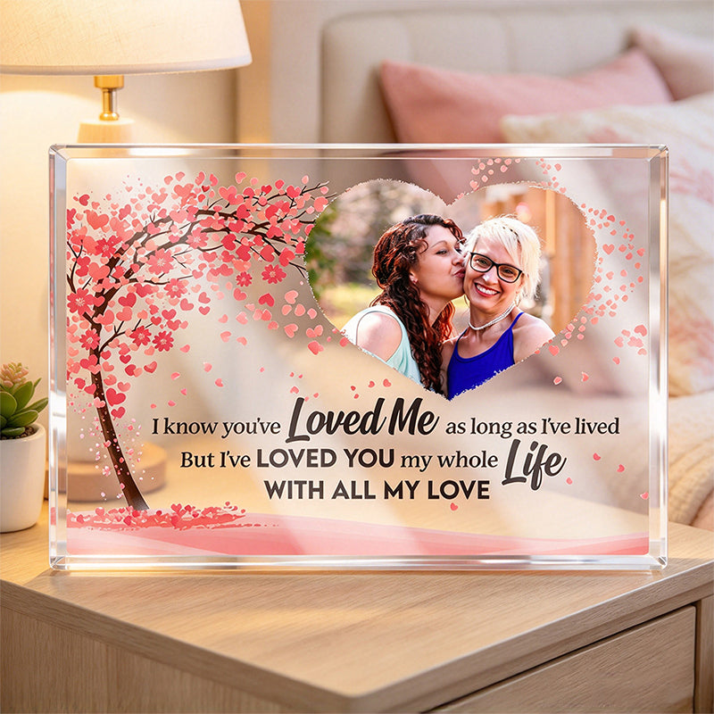 Custom Photo I've Loved You My Whole Life - Family Personalized Custom Rectangle Shaped Acrylic Plaque - Gift For Mom, Grandma