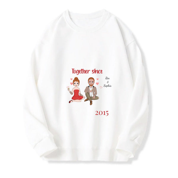 Together Since Date Personalized Sweatshirt Gift