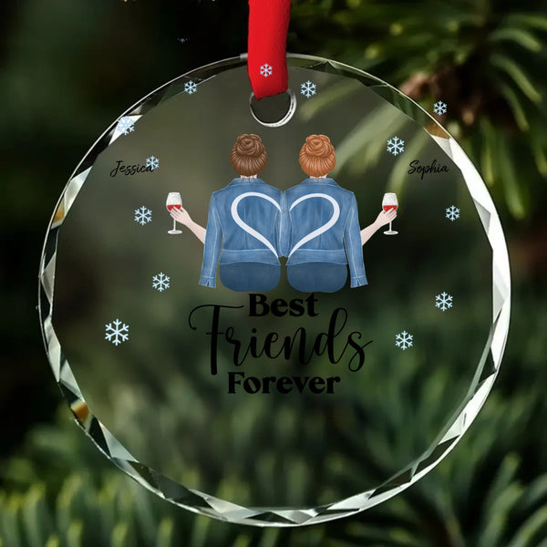 Crystal Round Ornament Memorial Keepsake Forever Loved Perfect Gift