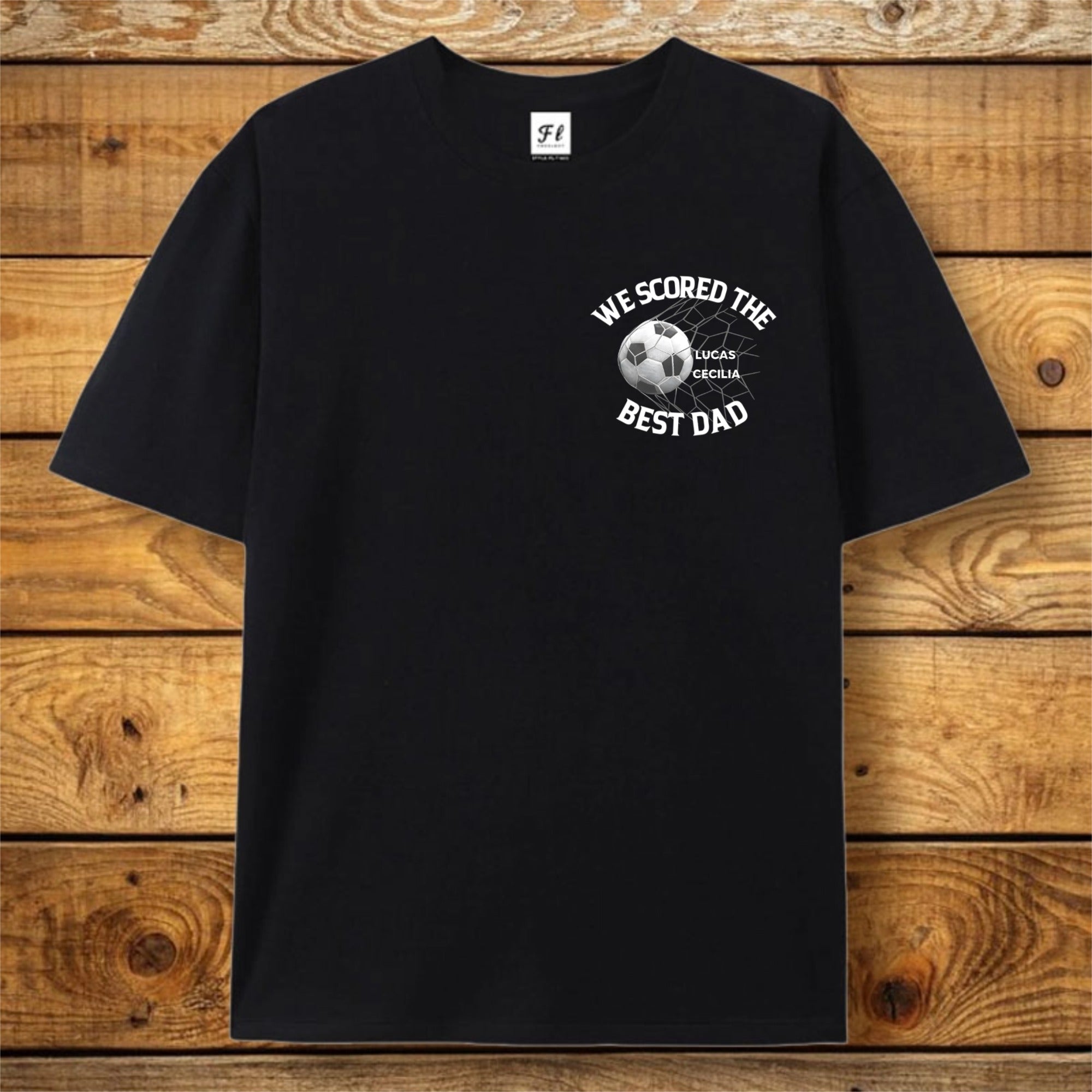 We Scored The Best Dad Papa Soccer Football - Personalized T Shirt
