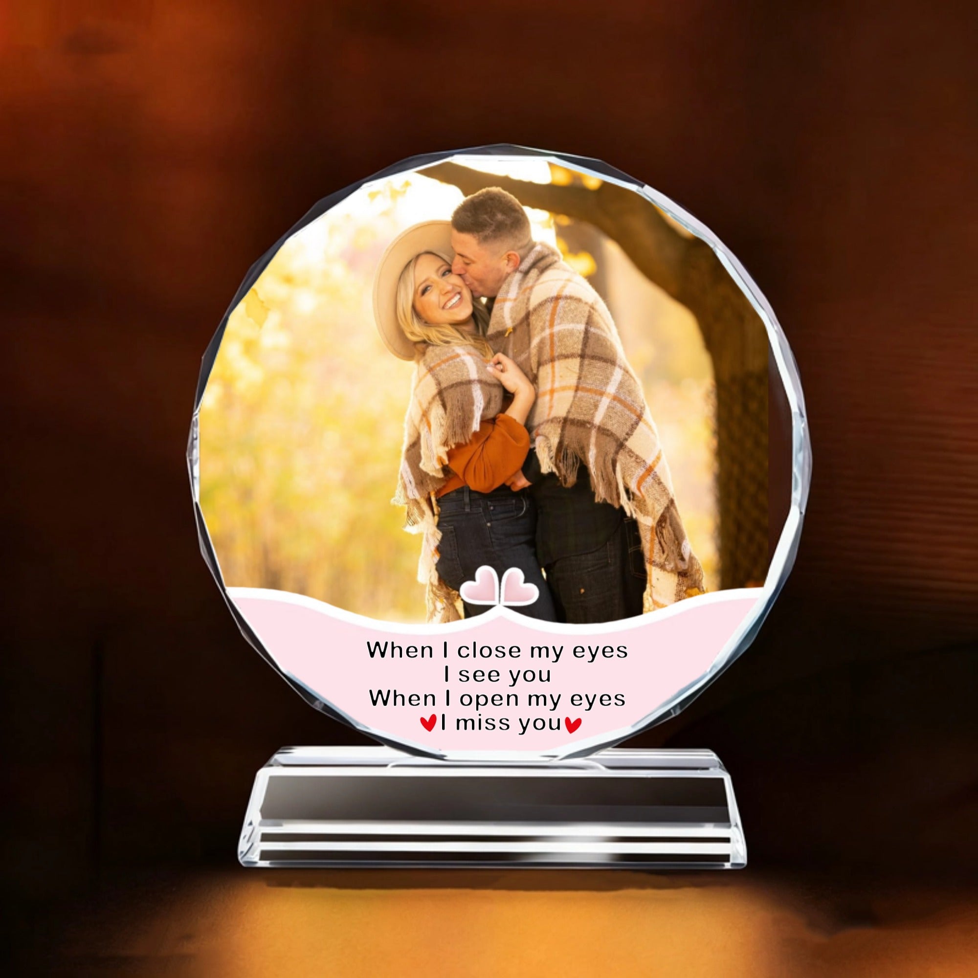I Miss You Personalized Plaque Gift For Any Loved Ones, Perfect for Valentine's Day, Anniversary