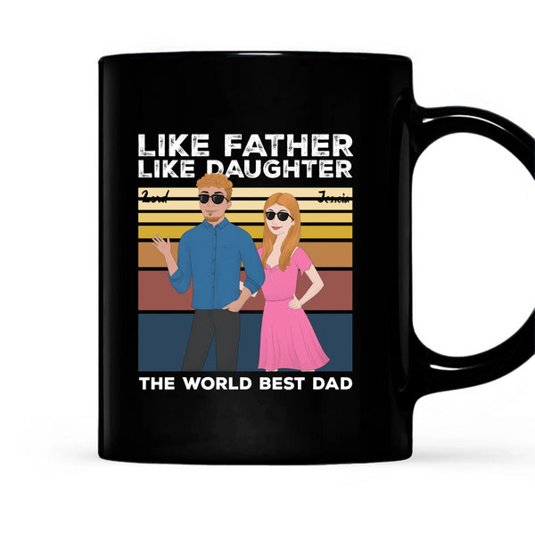 Like Father Like Daughter Personalized Mug Gift for Father