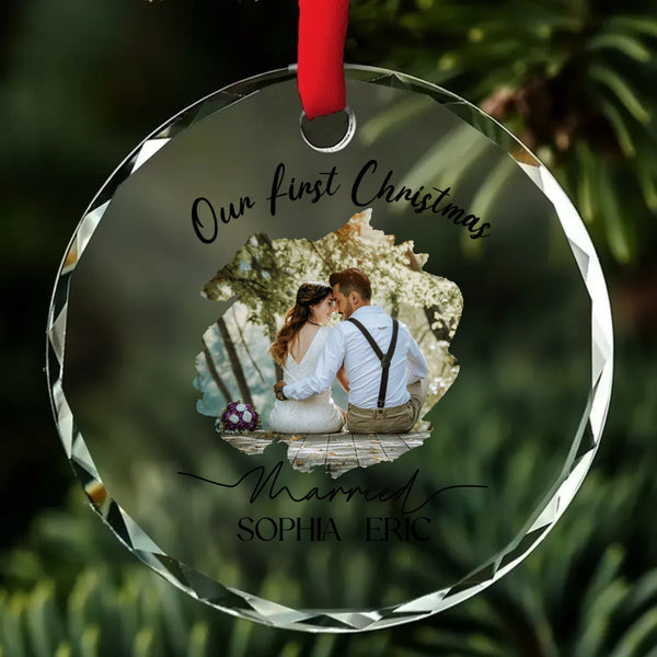 Crystal Round Ornament Memorial Keepsake Forever Loved Perfect Gift