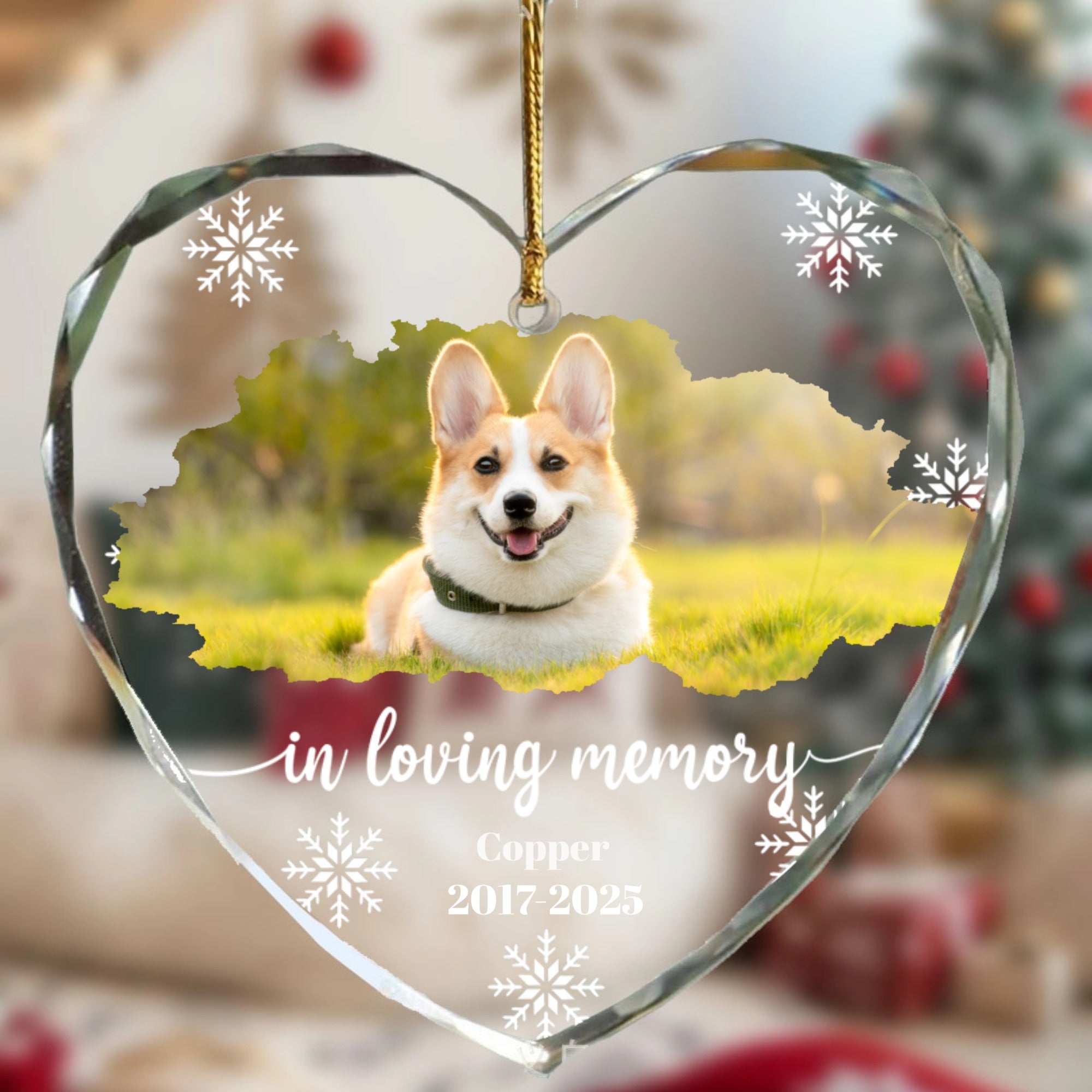 In Loving Memory Personalized Ornaments for Pet Lovers, Comforting Gift for Pet Owners, Memorial Occasion and Christmas Remembrance